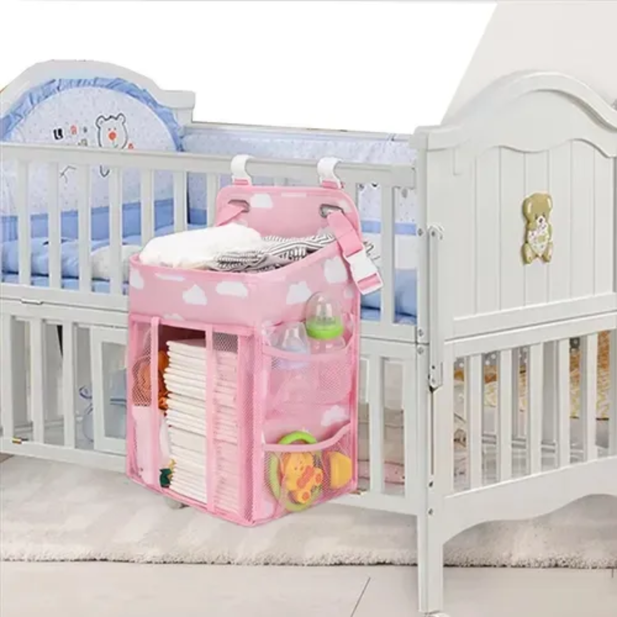 Organizador De Pañales Cuna De Bebes